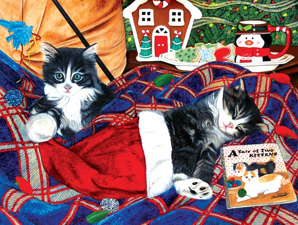 SunsOut (67251) - Julie Bauknecht: "A Tale of Two Kittens" - 500 Teile Puzzle