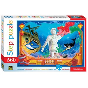 Step Puzzle (78100) - "Die kleine Meerjungfrau" - 560 Teile Puzzle