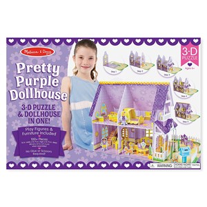 Melissa and Doug (9461) - "Pretty Purple Dollhouse" - 100 Teile Puzzle