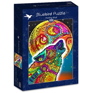 Bluebird Puzzle (70203) - Dean Russo: "Howling Wolf" - 1000 Teile Puzzle
