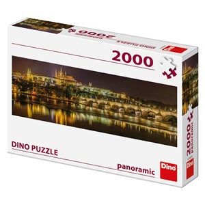 Dino (56202) - "Karlsbrücke in Prag, Tschechien" - 2000 Teile Puzzle
