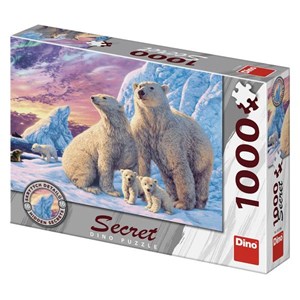 Dino (53278) - "Eisbären" - 1000 Teile Puzzle