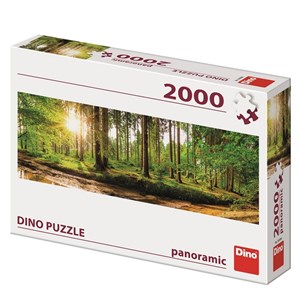 Dino (56206) - "Morgendämmerung im Wald" - 2000 Teile Puzzle