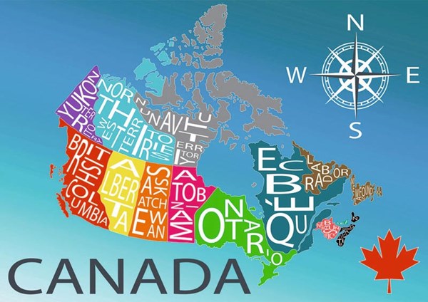 Ravensburger (19536) - "Colourful Canada (Canadian Collection Canadienne)" - 1000 Teile Puzzle