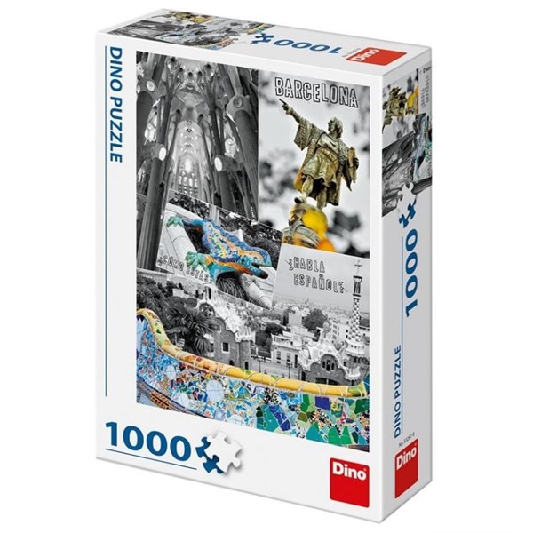 Dino (53267) - "Barcelona, Spanien" - 1000 Teile Puzzle