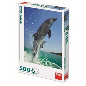 Dino (50225) - "Delfine" - 500 Teile Puzzle