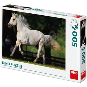 Dino (50233) - "Weißes Pferd" - 500 Teile Puzzle