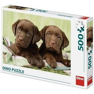 Dino (50244) - "Labradors" - 500 Teile Puzzle