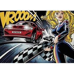 Dino (53272) - "Pop Art, Race" - 1000 Teile Puzzle