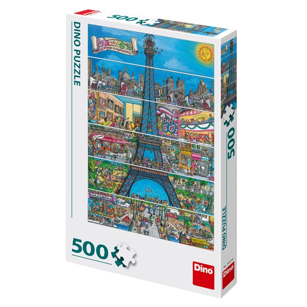 Dino (50237) - "Paris, Frankreich" - 500 Teile Puzzle