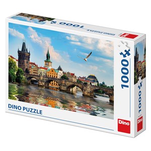 Dino (53273) - "Karlsbrücke, Prag" - 1000 Teile Puzzle