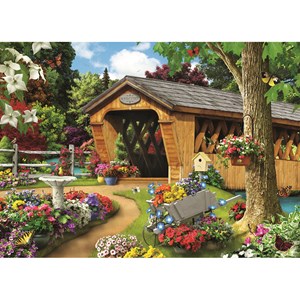 MasterPieces (81740) - "Garden Bridge" - 1000 Teile Puzzle