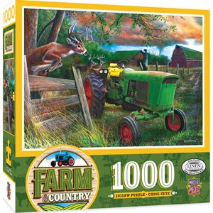 MasterPieces (71920) - "Deer Crossing" - 1000 Teile Puzzle