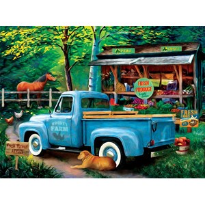 SunsOut (28863) - Tom Wood: "Woodys Farm Stand" - 1000 Teile Puzzle