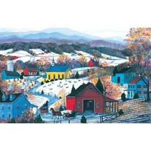 SunsOut (52231) - Mary Ann Vessey: "Sleighride Twosome" - 550 Teile Puzzle