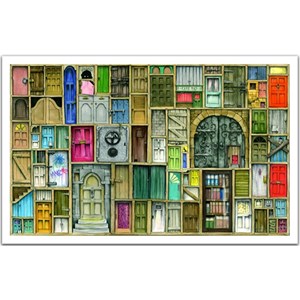 Pintoo (h1201) - Colin Thompson: "Geschlossene Türen" - 1000 Teile Puzzle