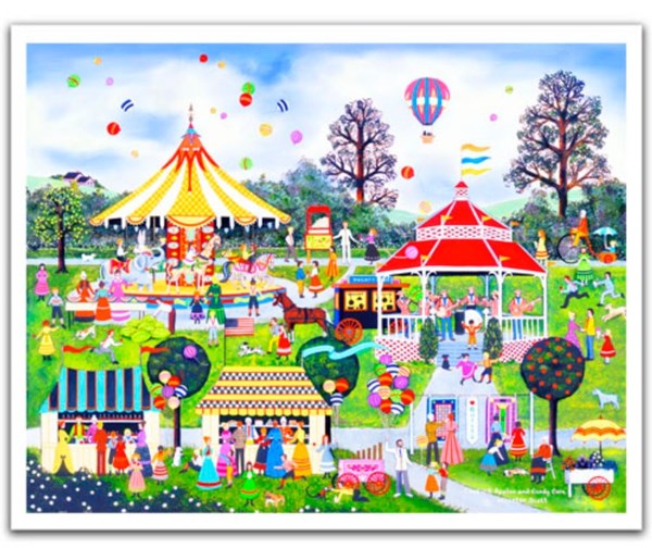 Pintoo (h2063) - Jane Wooster Scott: "Candied Apples and Candy Corn" - 2000 Teile Puzzle