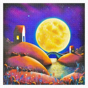 Pintoo (h2132) - Darren Mundy: "Golden Moon River" - 1600 Teile Puzzle