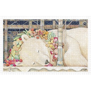 Pintoo (h2150) - Cotton Lion: "Goodnight Polar Bear" - 1000 Teile Puzzle