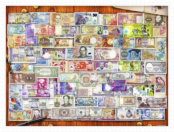 Pintoo (h2086) - Garry Walton: "Currency of the World" - 1200 Teile Puzzle