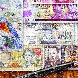 Pintoo (h2086) - Garry Walton: "Currency of the World" - 1200 Teile Puzzle