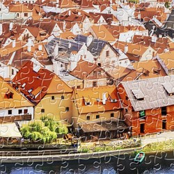 Pintoo (h2025) - "Cesky Krumlov, Czech Republic" - 800 Teile Puzzle