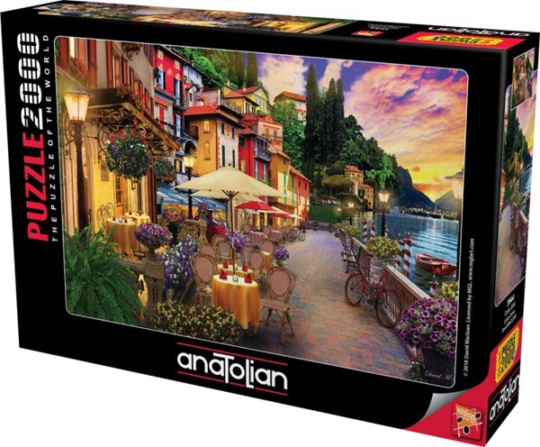 Anatolian (3944) - David McLean: "Lake Como" - 2000 Teile Puzzle