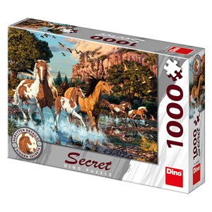 Dino (53264) - "Pferde" - 1000 Teile Puzzle