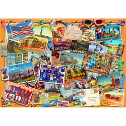 Bluebird Puzzle (70170) - Garry Walton: "Postcard (USA)" - 3000 Teile Puzzle