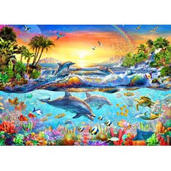 Bluebird Puzzle (70194) - Adrian Chesterman: "Tropical Bay" - 3000 Teile Puzzle