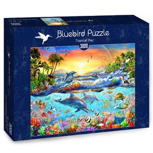 Bluebird Puzzle (70194) - Adrian Chesterman: "Tropical Bay" - 3000 Teile Puzzle