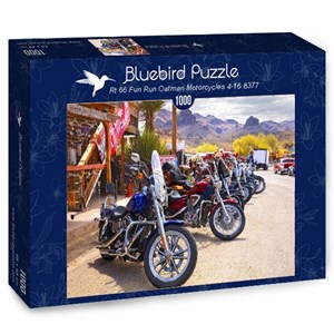 Bluebird Puzzle (70067) - "Rt 66 Fun Run Oatman Motorcycles 4-16 8377" - 1000 Teile Puzzle