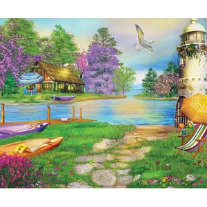 SunsOut (66510) - Caplyn Dor: "Seagull Bay" - 1000 Teile Puzzle