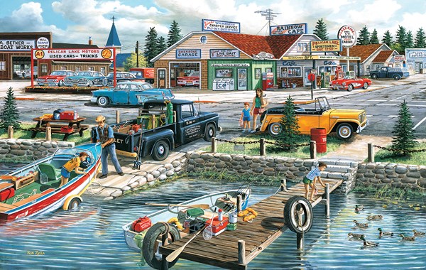 SunsOut (39540) - Ken Zylla: "Pelican Lake" - 550 Teile Puzzle