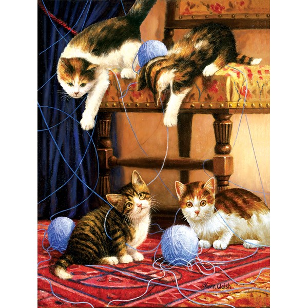 SunsOut (13339) - Kevin Walsh: "Balls of Yarn" - 500 Teile Puzzle