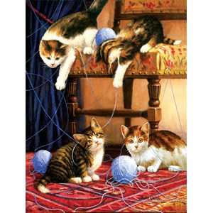 SunsOut (13339) - Kevin Walsh: "Balls of Yarn" - 500 Teile Puzzle
