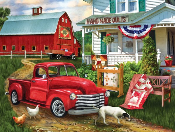 SunsOut (28868) - Tom Wood: "Stopping at the Farm" - 500 Teile Puzzle