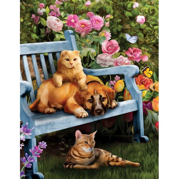 SunsOut (28894) - Celebrate Life Gallery: "Garden Hangout" - 500 Teile Puzzle