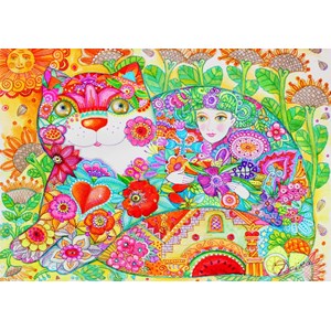 Bluebird Puzzle (70415) - Oxana Zaika: "Flowers" - 1000 Teile Puzzle