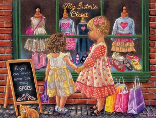 SunsOut (35858) - Tricia Reilly-Matthews: "My Sister's Closet" - 500 Teile Puzzle