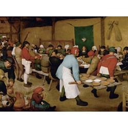 Grafika (00626) - Pieter Brueghel the Elder: "Bauernhochzeit, 1567-1568" - 2000 Teile Puzzle
