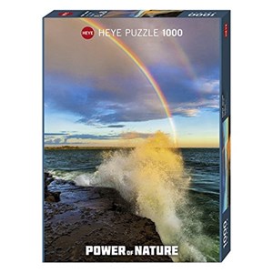 Heye (29738) - "Regenbogen über den tobenden Wellen" - 1000 Teile Puzzle