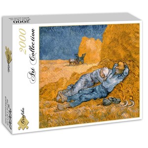 Grafika (00689) - Vincent van Gogh: "La Sieste (d'après Millet), 1890" - 2000 Teile Puzzle