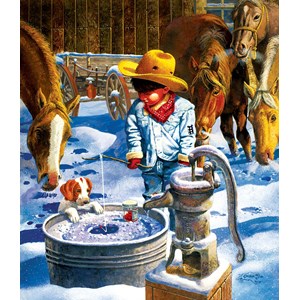 SunsOut (36021) - Don Crook: "Ice Fishing" - 550 Teile Puzzle