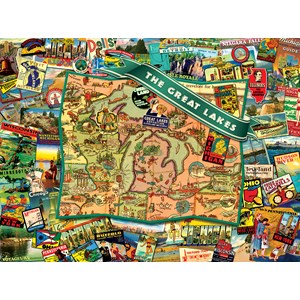 SunsOut (70022) - Ward Thacker Studio: "Great Lakes" - 1000 Teile Puzzle