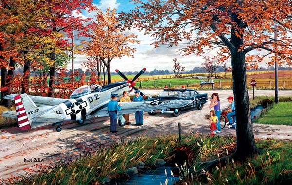 SunsOut (39336) - Ken Zylla: "Emergency Landing" - 550 Teile Puzzle