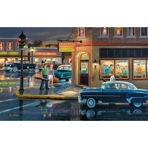 SunsOut (37767) - Ken Zylla: "Small Town Saturday Night" - 550 Teile Puzzle