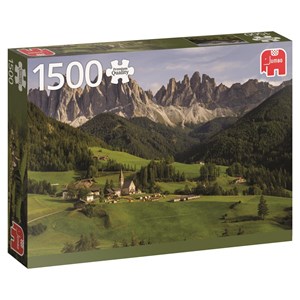 Jumbo (18580) - "Blick auf die Dolomiten" - 1500 Teile Puzzle