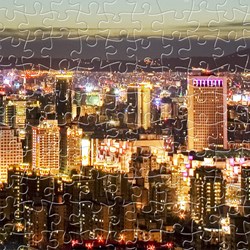 Pintoo (h1719) - "Taipei Skyline" - 1000 Teile Puzzle