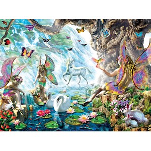 SunsOut (68020) - Adrian Chesterman: "Fairies at the Falls" - 1000 Teile Puzzle